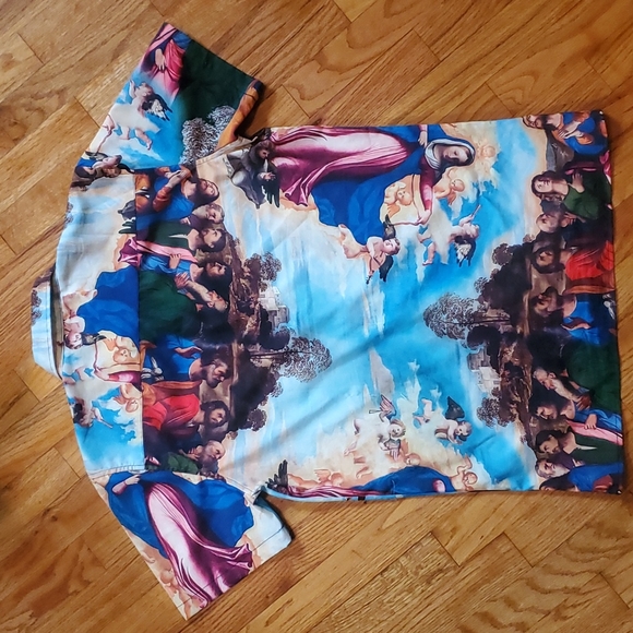 Reason Renaissance Print Button Down Shirt - Picture 7 of 8